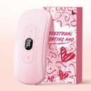 Placa de calefacción portátil calambres: 2 Timer 6 Niveles de calor 6 Modos de vibración Empuñadura de calefacción eléctrica inalámbrico para espalda Pain Relief Menstrual Calefacción Pad (Light Pink)
