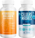 Aura Vitamina Mega Antioxidante Bundle ANTE Hidrolyzed Collagen " AFA Stem Cell ← Collagen hidrolizado con vitamina C, Aphanizomenon Flos-Aquae ← Celula Madre Skin, Hair and Nail Support – 60 Cada Caps (1)