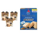 Atkins Chai Tea Latte Protein Shake con 15g Protein, 3g Net Carb, 1g Sugar + Atkins Peanut Butter Protein Wafer Crisps con 10g Protein, 4g Net Carb, 1g Azúcar, 5 Conde