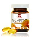 Organic Reishi Mushroom Spore Oil Supplement-USDA Ganoderma Lucidum Extract Capsule-Immune System Natural Energy for Wellness limitadaLiver Support-Vegan, Non-GMO Gluten Free, 30 Veggie Softgels