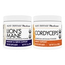 Host Defense Bundle with Lion's Mane Powder, 3.5 oz & Cordyceps Powder, 3.5 oz - Support Brain Health, Memory & Focus - Support Immune Health & Energy*