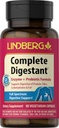 Enzimas digestivas con probióticos ← 60 cápsulas ← Fórmula Probiótica Silencio Vegetariano, No-GMO, Suplemento libre de gluten Silencio por Lindberg