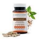Secrets of the Tribe Stone Root 60 Capsules, 1000 mg, Piedra correccionada responsablemente (Collinsonia Canadensis) Root seco (60 cápsulas)