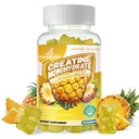 Complejo de Gummies de Monohidrato de Creatina para Hombres y Mujeres -Fórmula avanzada W/L-Taurina + Vitamina B12, Suplemento Chewable Libre de Azúcar,90