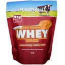 Pure Choice Peanut Butter Whey Isolate Protein Powder, 28g Protein " Low Fat, Best Cold Filtered " Undenatured Whey, No Fillers or Artificial Sweeteners (Peanut Butter, 12 oz)