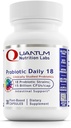 Laboratorios de Nutrición Cuántica Probióticos Diario 18 - Probióticos para Salud Digestiva, Probióticos para Mujeres y Hombres con Lactobacillus Acidophilus, Reuteri para Microbioma Gut Saludable - 30 cápsulas vegetarianas