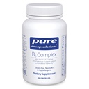 Complejo B6 encapsulaciones puras - Soportes Nervous System & Brain Health* - Incluye vitaminas B - Contiene vitamina B6 enriquecida - No GMO &amp; Gluten Gratis - 60 cápsulas