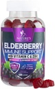 Immune Support Gummies with Elderberry Extract - Sambucus Elderberry Gummy with Zinc &amp; Vitamin C, Natural Vegan Immune Support Supplement for Adults &amp; Kids, Gummy Elder berry Vitamins - 120 Gummies