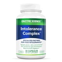Complejo de Intolerancia en Ciencias de la Enzima, 30 Capsules Soporte Integral para Sensibilidades Digestivas Comunes Gluten, Casein, Sensibilidades Fenol y Carbohidratos Complejos Alivio de la Intolerancia