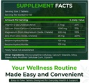 Conde natural Nutra 250, suplemento de zinc de calcio con vitamina D3 para la fuerza ósea, salud nerviosa, ayuda a mejorar mejor vibración, libre de gluten y libre de azúcar, complejo mineral esencial