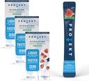 PROTEKT Electrolyte Packets para la recuperación " Hydration " Orgánica " Electrolytes Libres de Azúcar Bebida Más rápido que Powder Bebida para la hidratación tóxica en el aguamelon, 30 Pack