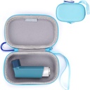 MGZNMTY Asthma Inhaler Case, Storage and Travel Handy Inhaler Case for Adults and Kids (ONLY CASE) (Blue)