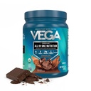 Vega Orgánica All-in-One Vegan Protein Powder, Chocolate - Superfood Ingredients, Vitaminas para Apoyo Inmunitario, Keto Friendly, Pea Protein for Women &amp; Men, 13.2 oz (Packaging May Vary)