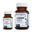 Metagenics Vitamin D3 10,000 + K (60 Softgels) &amp; UltraFlora Complete Women's Probiotic (30 cápsulas) - Immune, Bone & Heart Health Support - Aids Digestive Health