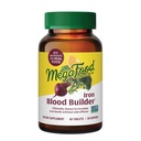 MegaFood Blood Builder Iron Suplemento para Hombres de Mujeres - Aumentar los niveles de hierro sin efectos secundarios - Combate la fatiga - con vitamina B12, ácido fólico " Vitamina C para la absorción - Vegan - Desflavorado - 30 Cuenta (Pack of 1)
