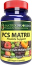 Matriz PCS - Niveles bajos de PSA para la próstata saludable - 100% Natural Ingredientes: Saw Palmetto, Rabdosia, Scute, Plantago Focium, Chrysantaomum, Ganoderma, Lotus Seed - Vegan Capsules (120ct)