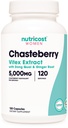 Nutricost Chasteberry Supplement for Women 120 Capsules, 5000mg Equivalent Per Serving (a partir de 500mg de 10:1 Extracto), con Dong Quai & Ginger Root Extract, Vegetarian, Gluten Free " Non-GMO