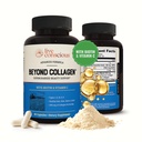 Conscious Beyond Collagen Multi Collagen Capsules - Tipos I, II, III, V & X - Hidrolyzed Blend with Biotin & Vitamin C for Hair, Skin, Nails 90 Capsules