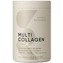 Sports Research Multi Collagen Protein Powder (Tipo I, II, III, V, X) con ácido hialurónico + Vitamina C TENIDO 5 Tipos de Colágeno Basado en Alimentos, 30 Actuaciones (Sin sabor)