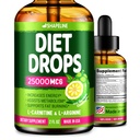 Diet Drops - Appetite Suppressant for Women &amp; Men - Made in The USA - Natural Metabolism Booster - Diet Drops with Garcinia Cambogia, L-Arginine & L-Glutamine 2 Fl Oz