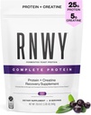 25g Proteína de Acai + 5g Polvo de Creatina, Proteína de base vegetal Vegana con enzimas digestivas para construir " Recuperar, 21 Servimientos