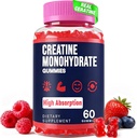 Critina Monohydrate Gummies for Women &amp; Men, Taurine &amp; B6, Chewable Creatina Pre Workout Gummies for Max Strength &amp; Muscle Growth, Energy, Endurance, Creatine for Men &amp; Women - 1 Bottle