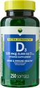 H4U Extra Strength Vitamin D3 5000 IU (125 mcg) Softgels ← Soportes Bone, Teeth &amp; Immune Health ← High Potency Sunshine Vitamin TEN Easy-to-Swallow Supplement tención 250 Count