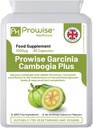 Garcinia Cambogia 1000mg 60 Capsules - UK Manufactured  durable GMP Estándares de Prowise Healthcare - Apto para Vegetarianos &amp; Vegans
