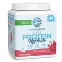 Sunwarrior Clear Protein Powder Plant-Based Water Mix, Vegan y Refreshing Protein y Hydration Suplemento 10g Por Serving Raspberry Flavored 420g Tub 30 Serviciones