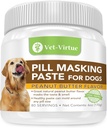 Pill Masking Paste for Dogs, Peanut Butter Flavor - Perfect Pet Medicine Treats to Hide Pills, Medication & Capsules, with Natural Ingredients &amp; Packed with Flavor Dogs Love