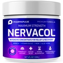 Neuropatía farmacéutica Terapia nerviosa &amp; Crema de alivio - Crema de alivio de fuerza máxima para el pie, las manos, las piernas, los dedos Incluye ácido lipoico alfa, Arnica, Vitamina B6, Aloe Vera, MSM - Efectiva calma 4oz