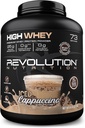 Revolution Nutrition, High Whey, Protein Powder 6LB, Whey Isolate, Gluten Free, Lean Muscle Mass for Men &amp; Women, 25g of Protein Per Scoop, 2.7kg, 73 Servings (Iced Cappuccino, 6 libras)