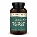 Dr. Mercola Organic Fermented Mushroom Complex - Supports Immune & Cellular Health - Whole Mushroom &amp; Mycelium - Non-GMO & Gluten-Free - 90 Capsules (30 Servings)