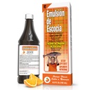 EMULSION DE ESCOCIA Cod Liver Oil, Orange Flavor, 6.5 fl oz (1 Pack) – Fish Oil with Vitamins A, D, E, B1, Omega-3 for Immune and Bone Health, Kids &amp; Adults