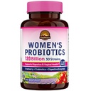 Probióticos Vitalitown para Mujeres 120 Billones CFUs, 30 Strains, con Prebióticos Enzymes Digestivos & Cranberry, Gut & Vaginal Health, Vegan 30 Delayed Release Caps