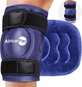 XXL Ice Pack Wrap Around Knee After Surgery, Reusable Gel Gran Ice Pack for Injuries, Dolor Alivio, Hierro Deportivo, 1 Pack Azul