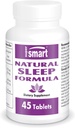 SuperSmart - Fórmula de sueño natural (Fórmula avanzada) - con L-Tryptophan, Valerian Root, Hop, Eschscholzia Californica - Suplemento herbal Silencio No GMO &amp; Gluten Gratis - 45 Tablets