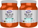AHORA Nutrición Deportiva, Egg White Protein, 16 g con BCAAs, Polvo Desflavorado, 1.2 libras (Pack of 2)