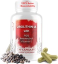 Urolithin A (15 Servimientos) " Stem Cell Supplement with 500mg Urolithin A, Resveratrol, PQQ, Vitamin E " Bioperine – Supports NAD+, Mitochondria, Muscle Health, Healthy Cells " Energy Levels