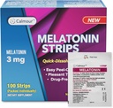 100 Oral Sleep Strips ← Quick-Dissolving 3mg Melatonin Strip  Obras más rápidas que las Gummies ← Relajar Suplementos Napping  The Ultimate Sleeping Aid for Better Rest and Eye Health