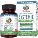 MaryRuth Organics Serrapeptase Enzymes Capsules TENIDO Hasta 2 Mes de Suministro Silencioso Suplemento para Alta Potencia Sinus Relief Pills Tortura Tissue Health and Cellular Health TEN Vegan ANTE Gluten Free TEN 60 Conde