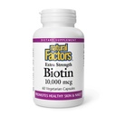 Factores naturales Biotina 10000Mcg, 60 CT