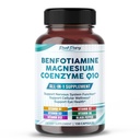 Benfotiamina con Magnesium " Coenzyme Q10 - Apoyo a la salud del nervio, bienestar celular y salud del ojo - Hecho en los EE.UU.- 150 cápsulas