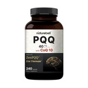 NatureBell PQQ 40mg Por Serving with CoQ10, 240 Capsules peru Active Pyrroloquinoline Quinone, Highly Bioavailable ZenPQQ+ Fórmula – Promueve Corazón, Cerebro, &amp; Salud Mitocondrial – Non-GMO
