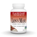 Planetario Herbals Lion's Mane, for Memory, Focus, and Mood*, 1,000 mg - 60 cápsulas Vegan