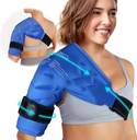 Atsuwell hombro paquete de hielo rotador de manguito de manguito frío Compresión, reutilizable de gel de empuje de hombro , paquete de arma flexible para hombres y mujeres , azul
