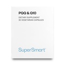 Supersmart - PQQ & Q10 (CoQ10) - Potente antioxidante usado para proteger la mitocondria Hasta 20% para las células envejecidas latitud No GMO &amp; Gluten Gratis - 30 cápsulas vegetarianas