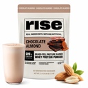 Polvo de proteína de gran tamaño - Almendra de chocolate  25g Proteína sin sabores artificiales, colores o conservadores - Sugar Gratis, Sin gluten, Soy Gratis (2.4 libras)