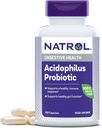 Natrol Acidophilus Probiotic 100 mg, Suplemento dietético para la función del Gut saludable, cápsulas de salud digestivas para adultos, 150 cápsulas, hasta un suministro de 50 días