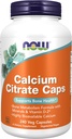AHORA Suplementos de alimentos, Citrato de calcio con vitamina D, magnesio, zinc, cobre y manganés, 240 cápsulas de verduras